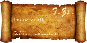 Theisz Zsolt névjegykártya
